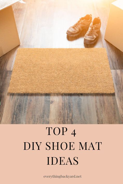 Do you want to learn how to make your own outdoor shoe mat? Well, you have come to the right place. In this article, we'll take a look at 4 DIY shoe mat ideas that are guaranteed to inspire you. From personalized shoe mats to braided rugs, you'll find it all right here. #OutdoorShoeMatDIY #OutdoorShoeMatBootTray Shoe Mat, Homemade Shoes, Rope Mat, Jute Mats, Make Your Own Stencils, Mat Ideas, Foam Tiles, Cut The Ropes, Diy Shoe