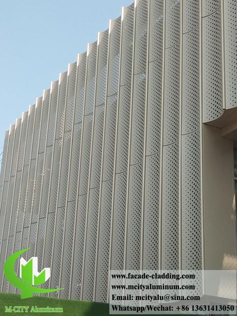 Decorative Perforated Aluminum Cladding Metal Sheet For Building Material Decoration Stadium Facade, Metal Panels Facade, Sport Facility, Aluminium Cladding Panels, Aluminum Facade, Aluminum Cladding, Perforated Metal Panel, Perforated Steel, Laser Cut Aluminum