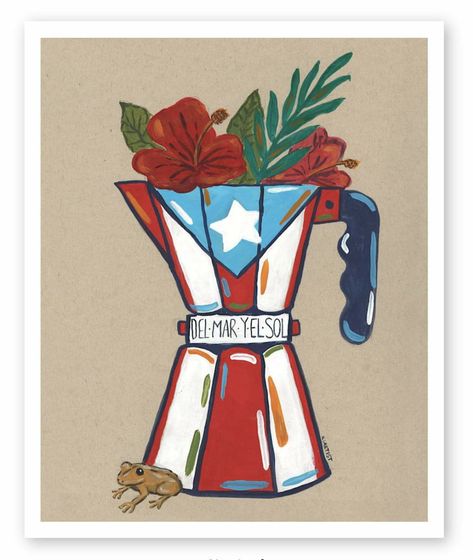 Puerto Rico Aesthetic Art, Puerto Rico Wallpaper Aesthetic, Puerto Rico Canvas Paintings, Puerto Rico Drinks, Puerto Rico Art Paint, Puerto Rico Decorations Ideas, Puerto Rico Drawings, Puerto Rico Flag Art, Puerto Rico Tattoos