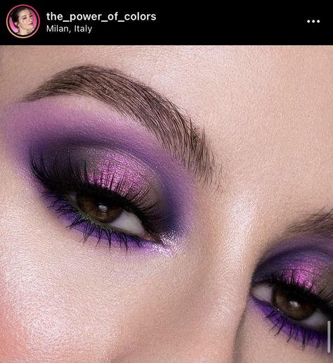 European Makeup, Colourful Eyeshadow, Beetlejuice Makeup, Rock Makeup, Punk Makeup, Purple Eye Makeup, Cute Eye Makeup, Magical Makeup, Makeup Board