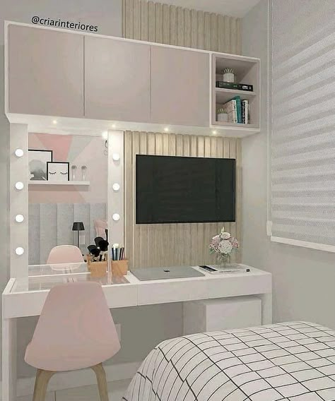 Pin de Debe Miiller em Orden em 2022 | Decoração quarto pequeno feminino, Idéias de decoração de quartos, Decoração quarto pequeno Girly Room Ideas For Kids, Decor Ideas Bedroom, Room Redesign, Small Room Design, Redecorate Bedroom, Cozy Room Decor, Teen Bedroom Decor, Girl Bedroom Decor, Room Design Bedroom