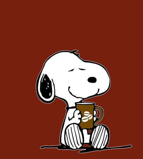 Snoopy Coffee, Snoopy Morning Coffee, Snoopy Coffee Quotes Funny, Snoopy Tumbler Ideas, Snoopy Drinking Coffee, Snoopy Cat, Snoopy Cafe, Snoopy The Dog, Peanuts Gang Christmas