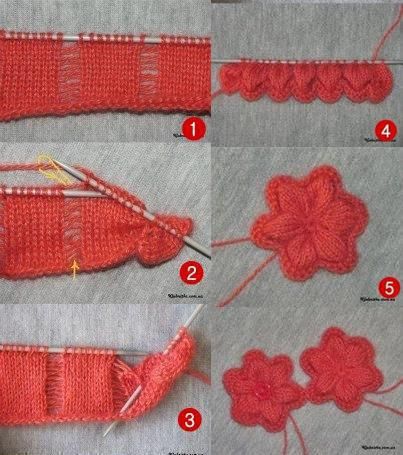 Knitted Flowers Free, Knitted Flower Pattern, Knitted Flowers, Square Quilt, Knitting Stitches, Lace Knitting, Machine Knitting, Knit Patterns, Diy Baby Stuff