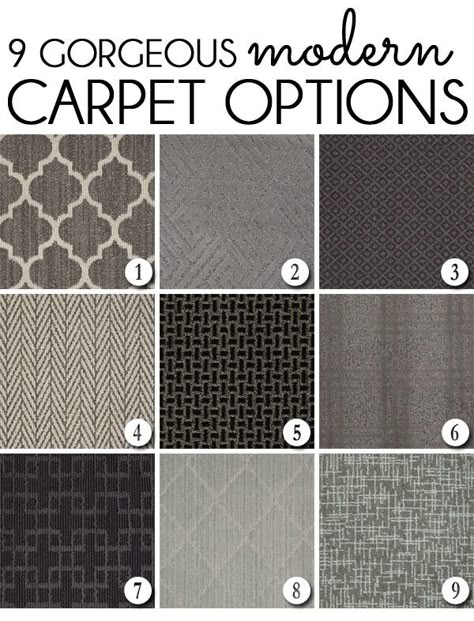 9 Gorgeous Modern Carpets that can be cut to create a custom rug or stair runner… Carpet Options, Stairway Carpet, Farmhouse Staircase, Carpet Diy, Carpet Staircase, Staircase Runner, Basement Carpet, Carpet Ideas, Carpet Trends