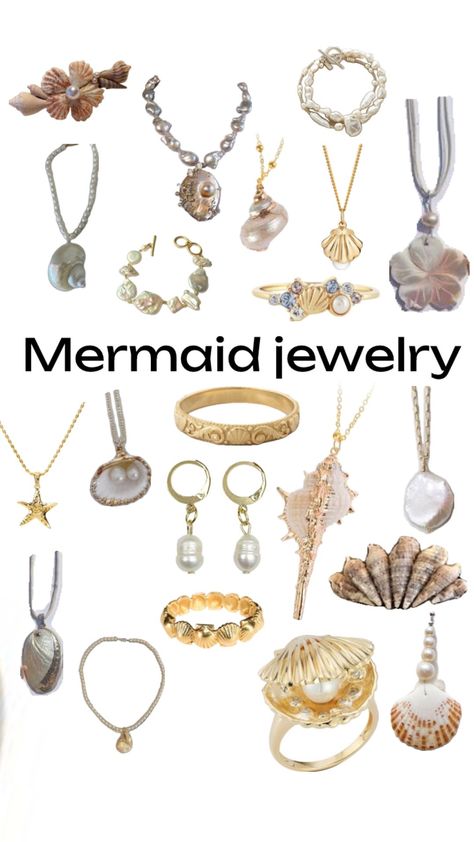 #jewelry #jewlery #jewellery #mermaid #mermaidcore #mermaidaesthetic #mermaidvibes #mermaidcoreaesthetic #siren #sirencore #sirenaesthetic #mermaidjewelery #sirenjewelry #shells #shellnecklace #shelljewelry Siren Jewelry, Mermaid Aesthetic, Mermaid Jewelry, + Core + Aesthetic, Shell Jewelry, Dream Jewelry, Shell Necklaces, Mermaid, Shells