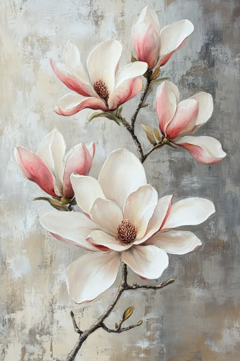 Magnolia Flower Meaning & Symbolism (Endurance & Love) Magnolia Flowers Drawings, Magnolia Blossom Photography, Paint Magnolia Flower, Magnolias Drawing, Magnolia Tree Drawing, Magnolia Tree Painting, Pic Of Flowers, Magnolia Flower Drawing, Magnolia Sketch