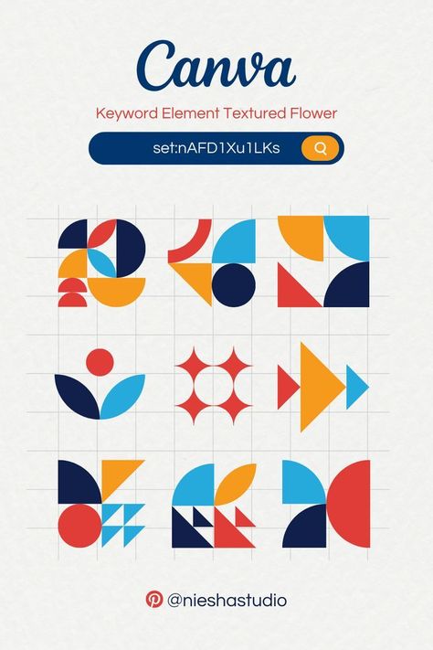 Creative Geometric Design Element - CANVA PRO elementset #canvafire #canvakeywordselements🌸 Motion Graphs, Graphic Shapes Design, Keyword Elements Canva, Desain Buklet, Canva Elements Keyword, Graphic Design Tutorials Learning, Canvas Learning, Graphic Design Elements, Learning Graphic Design