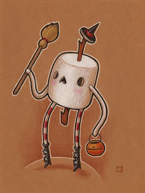 Marshmallow Guy - sketch by grelin-machin on deviantART Marshmallow Character Design, Marshmallow Illustration, Marshmallow Drawing, Marshmallow Character, Guy Sketch, Hero Oc, Kawaii Sticker, Retro Cartoon, Traditional Artwork