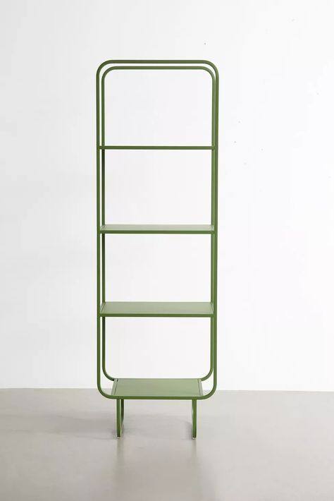 Alana Narrow Storage Shelf | Urban Outfitters Narrow Storage, Tall Shelves, Wall Shelving Units, Narrow Shelves, Acrylic Shelf, Sleek Storage, Modern Shelf, Iron Shelf, Standing Shelves