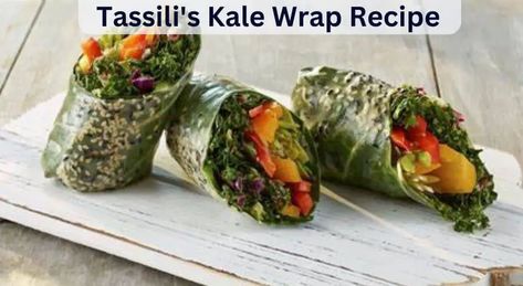 Kale Wraps, Kale Wrap, Wraps Recipes Easy, How To Cook Kale, Kale Salad Recipes, Vegan Wraps, Wrap Recipe, Kitchen Guide, Sundried Tomatoes