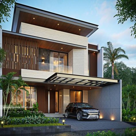 Emporio Architect, Bali House, Best Modern House Design, Small House Design Exterior, Modern House Facades, House Arch Design, Architect Design House, Architectural Services, Bungalow House Design