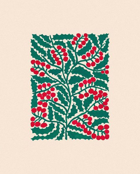 All Posts • Instagram Holly Illustration, Liv Lee, Boho Graphic Design, Graphics Aesthetic, Christmas Illustration Design, Winter Graphics, Holly Flower, Winter Christmas Scenes, Graphics Background