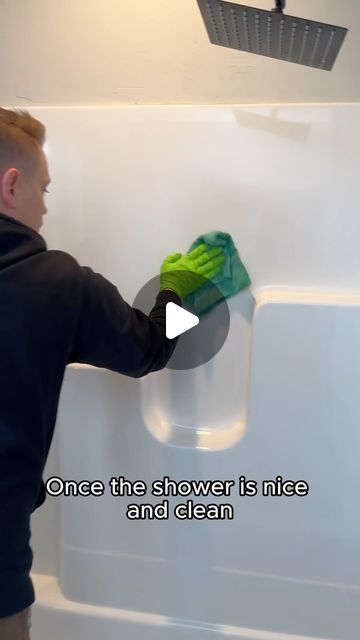 Brandon Pleshek on Instagram: "Use these tips to easily clean your shower and tub during Day 10 of the Spring Cleaning Spree 2024! #springcleaningspree2024 #howto #cleaning" Easy Way To Clean Shower And Tub, Shower Tile Cleaning, Shower Cleaning Tips, Cleaning Bathtub Hacks, Cleaning Bathrooms, Tub Cleaning, Vinegar And Dawn Shower Cleaner, Clean Walk In Shower How To, How To Clean The Walls In Your House