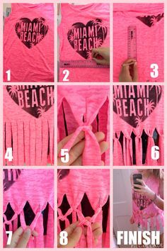 Teen DIY T-shirt No sew project that's perfect for a beach throw over xx ☀️ Diy Shirts No Sew, T Shirts Diy, Teen Diy, Diy Cut Shirts, Clothes For Teens, Diy Summer Clothes, Cut Up Shirts, Diy Fashion Trends, Shirts Diy