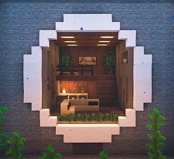 Minecraft House Ideas Small, House Ideas For Minecraft, Underwater Base, Ideas For Minecraft, Minecraft Mountain House, Minecraft Underwater, Mountain House Interior, Minecraft House Ideas, Underwater House