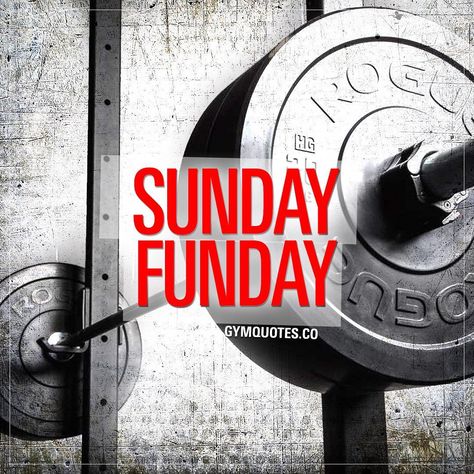 #sundayfunday 😍 Smash that like if this is your kind of #sunday 🙌🏼👍😀 #gymaddict #gymquotes #fitnessaddict Gym Life Quotes, Sunday Funday Quotes, Best Gym Quotes, Weekend Motivation, Sunday Workout, Sunday Quotes Funny, Salford City, Barbell Squat, Gym Quotes