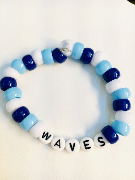 Cute Pony Bead Bracelet Ideas, Waves Bracelet, Pony Bead Bracelets, Diy Kandi, Kandi Ideas, Bracelet Craft, Cute Ponies, Wave Bracelet, Bracelet Craft Diy