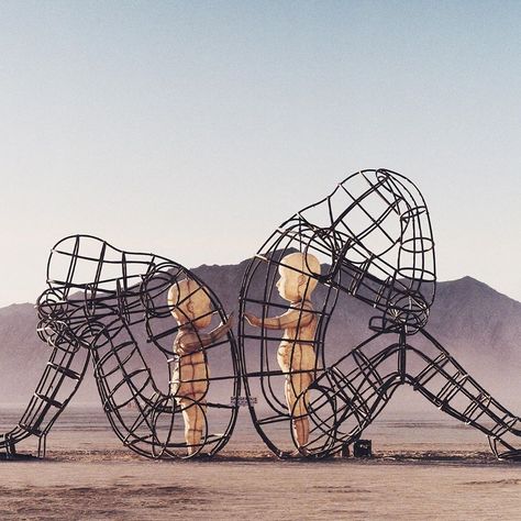 Burning Man Sculpture, Deep Art, Installation Design, Arte Inspo, Modern Sculpture, Inner Child, Wire Art, Burning Man, Art Sculpture