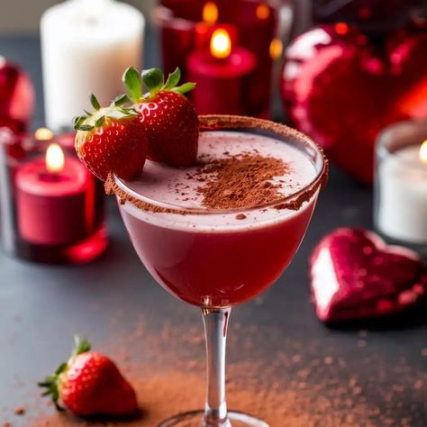 Love Martini Mocktail Valentine Mocktail, Love Martini, Sweet Valentine, Valentine Special, Romantic Roses, Non Alcoholic Drinks, Non Alcoholic, Mocktails, A Love