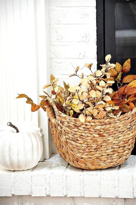 FALL DECORATING Archives - StoneGable Natural Fall Decor, Fall Vignettes, Fall Accents, Fall Thanksgiving Decor, Autumn Decorating, Fall Mantel, Fall Decorations Porch, Autumn Nature, Fall Porch