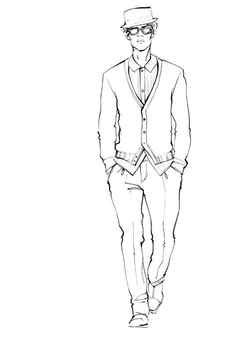 Men's Fashion Illustration by Alena Lavdovskaya Sketches Male, Men's Fashion Illustration, Fashion Illustration Template, Fashion Sketches Men, Man Sketch, Mens Fashion Illustration, Man Illustration, Fashion Sketchbook, Fashion Illustration Sketches