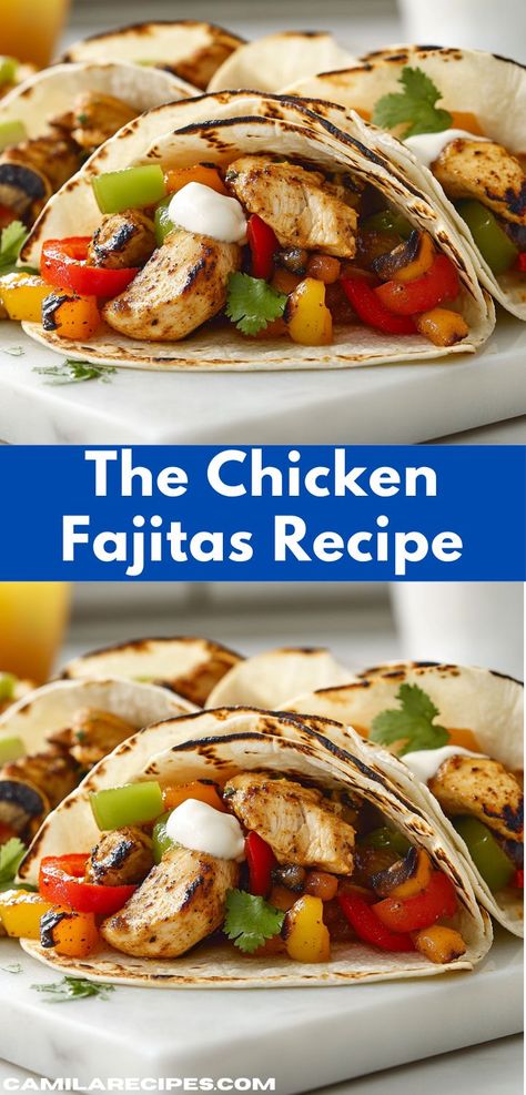 Need a quick dinner solution? This Chicken Fajitas Recipe is perfect for busy nights. With minimal prep, you’ll enjoy a vibrant, colorful dish that’s not only tasty but also a hit with kids and adults alike. Healthy Chicken Meals, Craving Tasty, Casserole Recipes Healthy, Tasty Chicken Recipes, Chicken Casserole Recipes Healthy, Chicken Fajitas Recipe, Easy Chicken Fajitas, Fajitas Recipe, Chicken Casserole Recipes