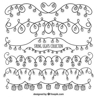 Free Vector | Beautiful christmas garlands with watercolor lights String Of Lights Drawing, Christmas Lights Drawing, Lights Drawing, Colored String Lights, Colored Christmas Lights, Painted Lanterns, Christmas Lights Background, Vintage String Lights, Light Drawing