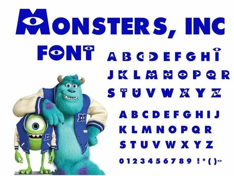 Monsters Inc Room, Monsters Inc Logo, Font Keyboard, Monster Co, Monsters Inc University, Fonts For Cricut, Monster Decorations, Monster Inc Birthday, Font Letters