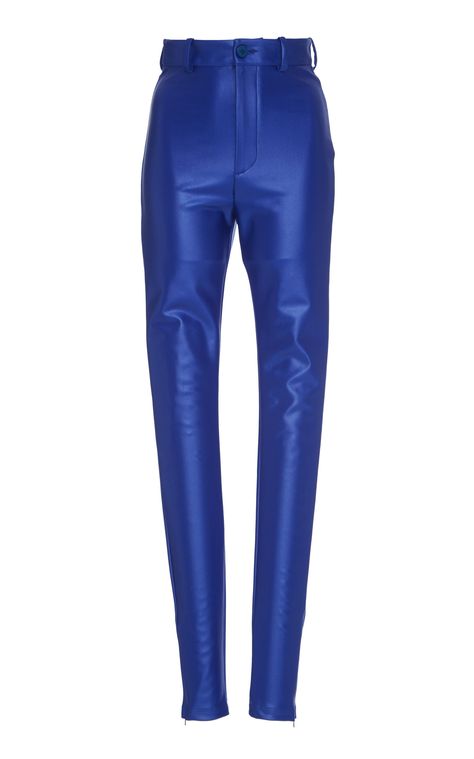 Blue Leather Pants, Manga Clothes, The Attico, Flatlay Styling, Virtual Fashion, Kpop Fashion Outfits, Leather Outfit, Blue Pants, Fashion Over 50