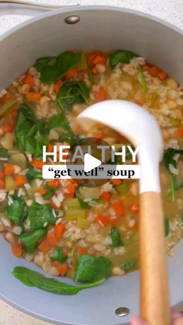 Get Well Soup, Sopas Light, Veggie Broth, Plant Based Cookbook, Salad Pasta, Makanan Diet, Chopped Carrots, Cannellini Beans, Healthy Soup Recipes