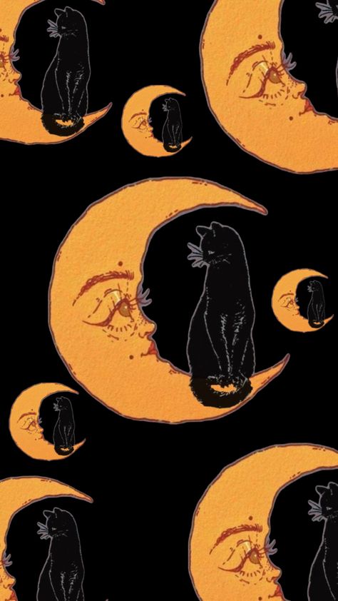 🐱🌛💫⭐️ Helloween Wallpaper, Space Phone Wallpaper, Gothic Wallpaper, Witchy Wallpaper, Iphone Wallpaper Images, Cute Simple Wallpapers, Flower Art Images, Phone Wallpaper Patterns, Art Wallpaper Iphone