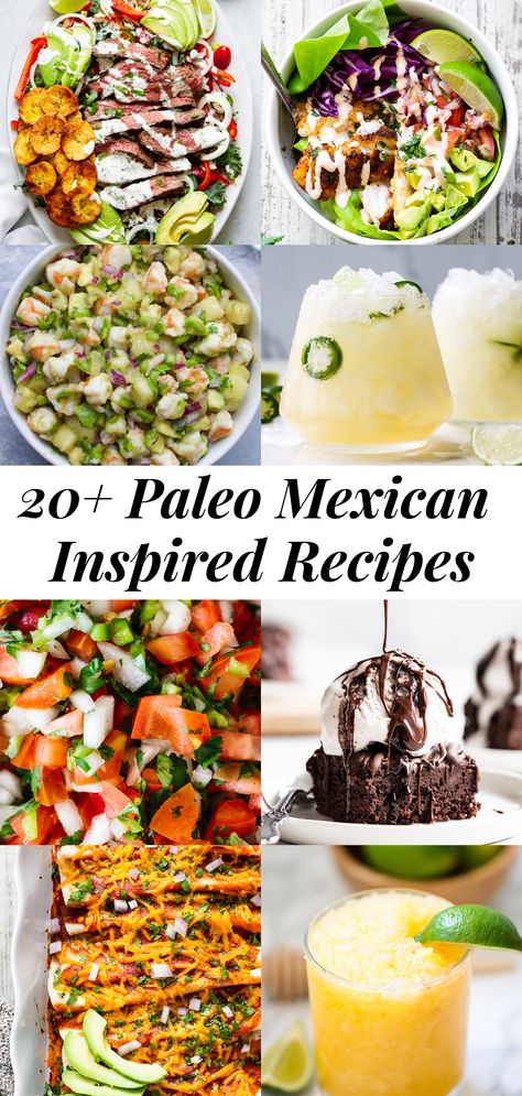 Clean Mexican Recipes, Dairy Free Mexican Recipes, Paleo Mexican Recipes, Healthy Latin Recipes, Paleo Baking Recipes, Paleo Mexican, Easy Paleo Dinner Recipes, Clean Dinner Recipes, Spring Recipes Dinner