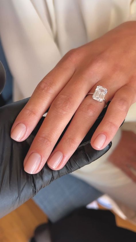 Sheer Manicures 🤍 Shade ‘Put It In Neutral’ an @opi classic Cuticle and nail plate prepared using @navyprotools #raelondonnails #opi… | Instagram Sophia Richie Ring, Sophia Richie Wedding Ring, Sofia Richie Wedding Nails, Sofia Richie Manicure, Sophia Richie Engagement Ring, Sophia Richie Nails, Short Engagement Nails, Sofia Richie Nails, Proposal Nails Engagement