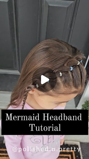 Jeanette Nuttall on Instagram: "This Mermaid Headband style will be perfect for all your holiday parties! ✨️ 

This is one is a showstopper! Let us know if you give it a try! We love seeing your recreations! 

Pro tip: keep sections smaller in the Mermaid Braid for a more polished look! 

#tutorial #reel #fridayhair #polishednpretty #mermaidbraid #mermaidbraidhowto #video #hairstyletutorial #hairstylesforgirls #hairforgirls #littlegirlshairstyles #lovelyhair #stylebraid #braidtutorial" Mermaid Hair Tutorial, Girls Mermaid Costume, Hair Stayl, Mermaid Headband, Mermaid Braid, Headband Tutorial, Mermaid Diy, Braid Tutorial, Pro Tip