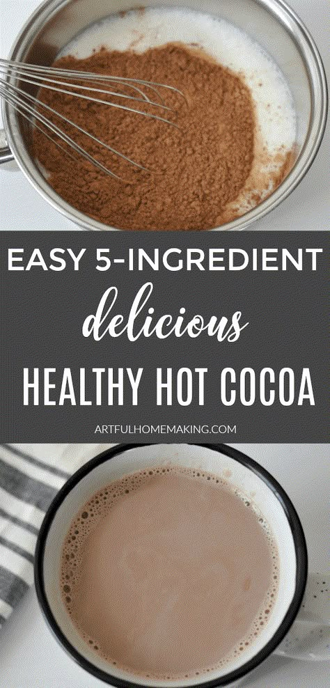 Healthy Hot Cocoa, Homemade Hot Chocolate Recipe, Healthy Hot Chocolate Recipe, Hot Cocoa Mix Recipe, Hot Chocolate Recipe Homemade, Healthy Hot Chocolate, Homemade Hot Cocoa, Hot Cocoa Recipe, Cocoa Recipes