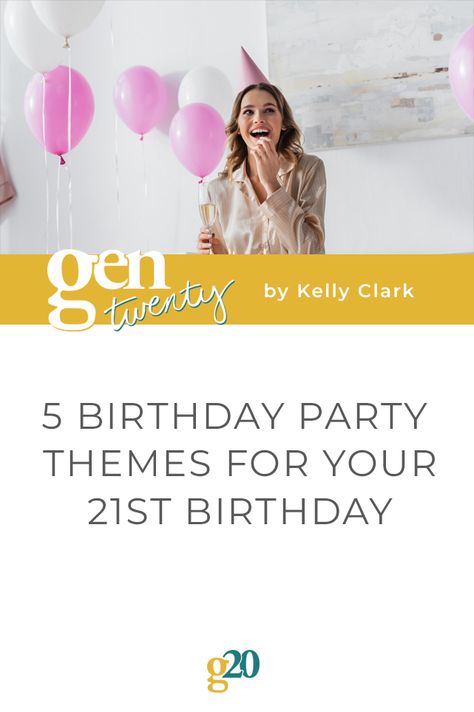 The 5 best themes for your 21st birthday party! The post 5 Birthday Party Themes For Your 21st Birthday appeared first on GenTwenty. Cool Birthday Themes, 5 Birthday Party, 21st Birthday Party Themes, Early 2000s Party, 21st Birthday Themes, Best Themes, 2000s Party, Turning 21, 21st Birthday Party