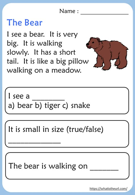 Kindergarten Reading Comprehension Passages - Your Home Teacher Reading For Kindergarten, Kindergarten Reading Comprehension, Comprehension Kindergarten, First Grade Reading Comprehension, Reading Comprehension For Kids, Reading For Kids, Reading Comprehension Kindergarten, Reading Comprehension Lessons, Kindergarten Reading Worksheets