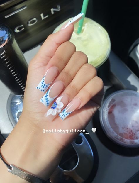 Nails Acrylic Western, Nails For Greece Vacation, Nails Latina, Theme Nails, Grad Nails, Mexican Nails, Quince Nails, Quinceanera Nails, Western Nails