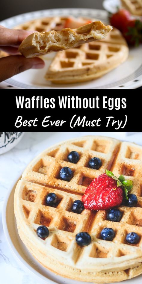 Your search for BEST eggless waffles recipe on the internet ends here. Plus, these are vegan waffles. These are light and fluffy inside and nicely golden crispy on the outside. Here you’ll learn all the tips and tricks to perfect them. Eggless Waffles Recipe Easy, Waffle No Egg Recipe, Waffle Recipe Eggless, No Egg Waffles, Waffles No Eggs, Easy Waffle Recipe No Eggs, Waffle Recipe No Eggs, Waffle Recipe Vegan, Egg Free Waffle Recipe