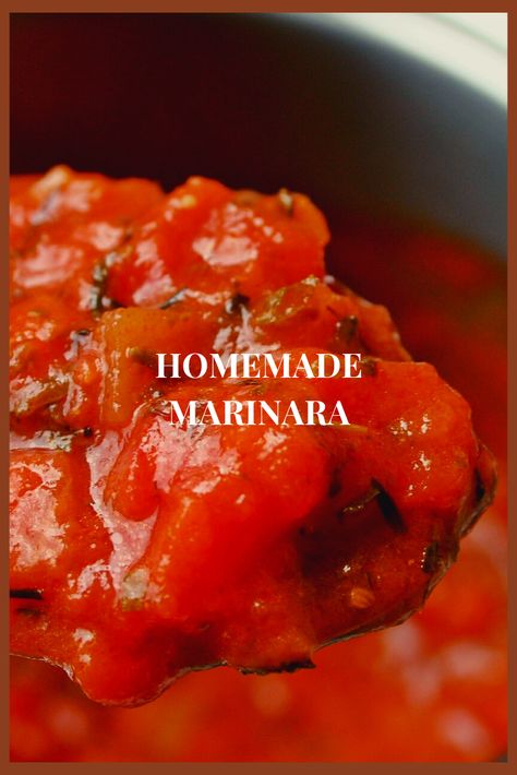 Chunky Marinara Sauce Homemade, Chunky Marinara Sauce, Spaghetti Sauces, Chunky Tomato Sauce, Canning Jams, Marina Sauce, Italian Sauces, Diy Condiments, Best Marinara Sauce