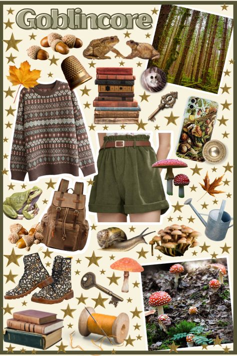 Goblincore Aesthetic Outfits, Goblincore Clothes, Goblincore Outfits, Goblincore Fashion, Goblincore Aesthetic, Cottagecore Outfits, Flattering Swimsuits, Earthy Outfits, Swaggy Outfits