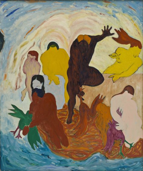 Bob Thompson. St. Matthew's Description of the End of the World. 1964 Triadic Painting, Bob Thompson, World Painting, Saint Matthew, Francisco Goya, Whitney Museum, Modern And Contemporary Art, The End Of The World, Art Brut