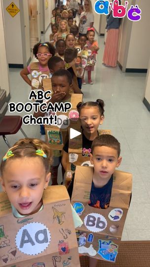 2.1K reactions · 266 shares | ABC BOOTCAMP Chant! I wanted a fun way to kick off our letter learning each day of bootcamp so I made up this chant. It was definitely a hit with my students. Marching and saluting like little ABC Soldiers! This was at the end of Bootcamp, during our Letter Parade around our school, right before we went outside to see families at the car loop too.

#abcbootcamp #letterparade #iteachk #joyfullearning #happyclassrooms  #kindergartenteacher #kindergarten #newteacher #elementaryteacher #teaching #iteach #makinglearningfun #earlychildhoodeducation |  | msdavisluckycharms · Original audio Alphabet Day At School, Abc Bootcamp Kindergarten Vest, Abc Bootcamp Kindergarten, Abc Fashion Show Kindergarten, Alphabet Parade Kindergarten, Abc Bootcamp, Dojo Ideas, Letter Learning, Class Dojo