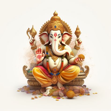 God Ganesha Images, Ganesha Png, Ganesh Png, Greek Mythology Characters, Cartoons Krishna, Greek Mythology Statue, Ganesh Art Paintings, Indian God, Ganesh Art