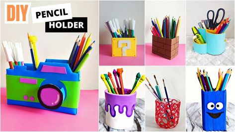 how to make table organizer. how to make pencil holder. diy pencil holder. diy pen stand. cute pencil holder. easy and cute pencil/pen holder. table organizer using box or cardboard. Tin Can reuse idea. best out of waste crafts. Pencil Holder Ideas, Pencil Holder Diy, Diy Pen Stand, Cute Pencil Holder, How To Make Table, Pen Holder Diy, Make Table, Diy Pencil Holder, Diy Pen