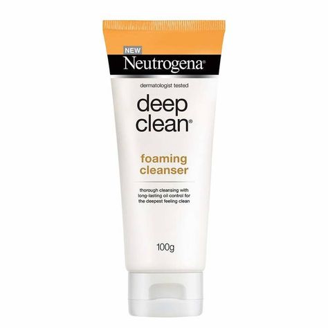 Neutrogena Deep Clean, Mens Face Wash, Foaming Cleanser, Deep Clean, Foam Cleanser, Cleanser And Toner, Face Cleanser, Oil Control Products, Salicylic Acid