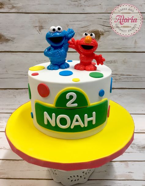 Elmo Birthday Party Boy, Sesame Street Birthday Cakes, Elmo Birthday Cake, Monster Birthday Cakes, Sesame Street Cake, Cookie Monster Cake, Elmo Cookies, Elmo Cake, Cookie Monster Birthday