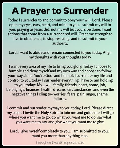 Total Surrender To God, Prayer To Surrender To God, Prayer For Surrendering To God, Morning Prayers To Start Your Day, Surrender Prayer, Prayer To Start The Day, Evening Devotions, Surrendering To God, Repentance Prayer