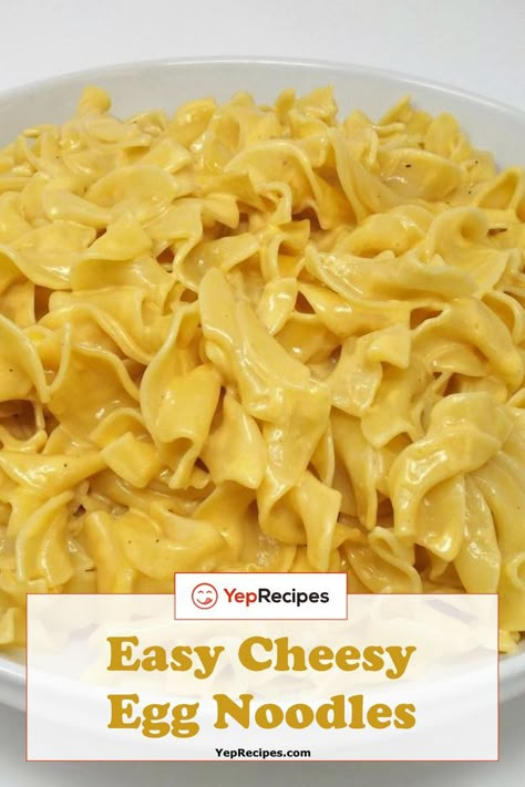 easy cheesy egg noodles Egg Noodle Side Dish, Cheese Noodles, Egg Noodle Recipes, Cheddar Cheese Sauce, Noodle Recipes Easy, Pasta Side Dishes, Food Vegetarian, Pasta Sides, Pasta Dinners