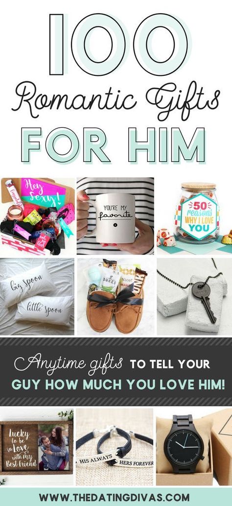 100 Romantic Gifts for Him- soooo many ideas. I especially love the sexy section. Perfect for Valentine's Day, an anniversary, a birthday, etc. #romanticgift #giftforhim #vdaygift #anniversarygift #thedatingdivas #romance #boyfriend Gifts For Boyfriend Long Distance, Romantic Gifts For Boyfriend, Bday Gifts For Him, Surprise Gifts For Him, Romantic Anniversary Gifts, Thoughtful Gifts For Him, Anniversaire Diy, Vday Gifts, Romantic Gifts For Him